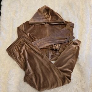 Skims Velour Tracksuit Set! Top M. Bottoms S. Like New!